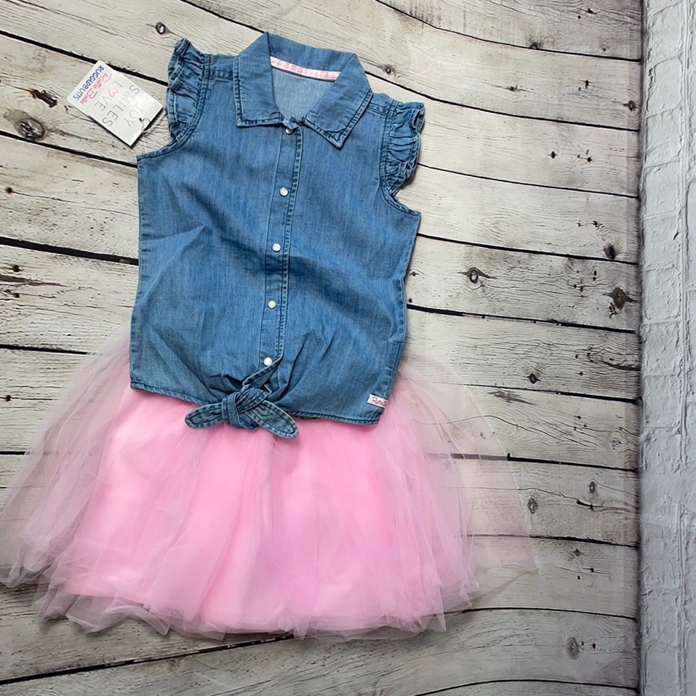 Ruffle Butts pink tulle skirt